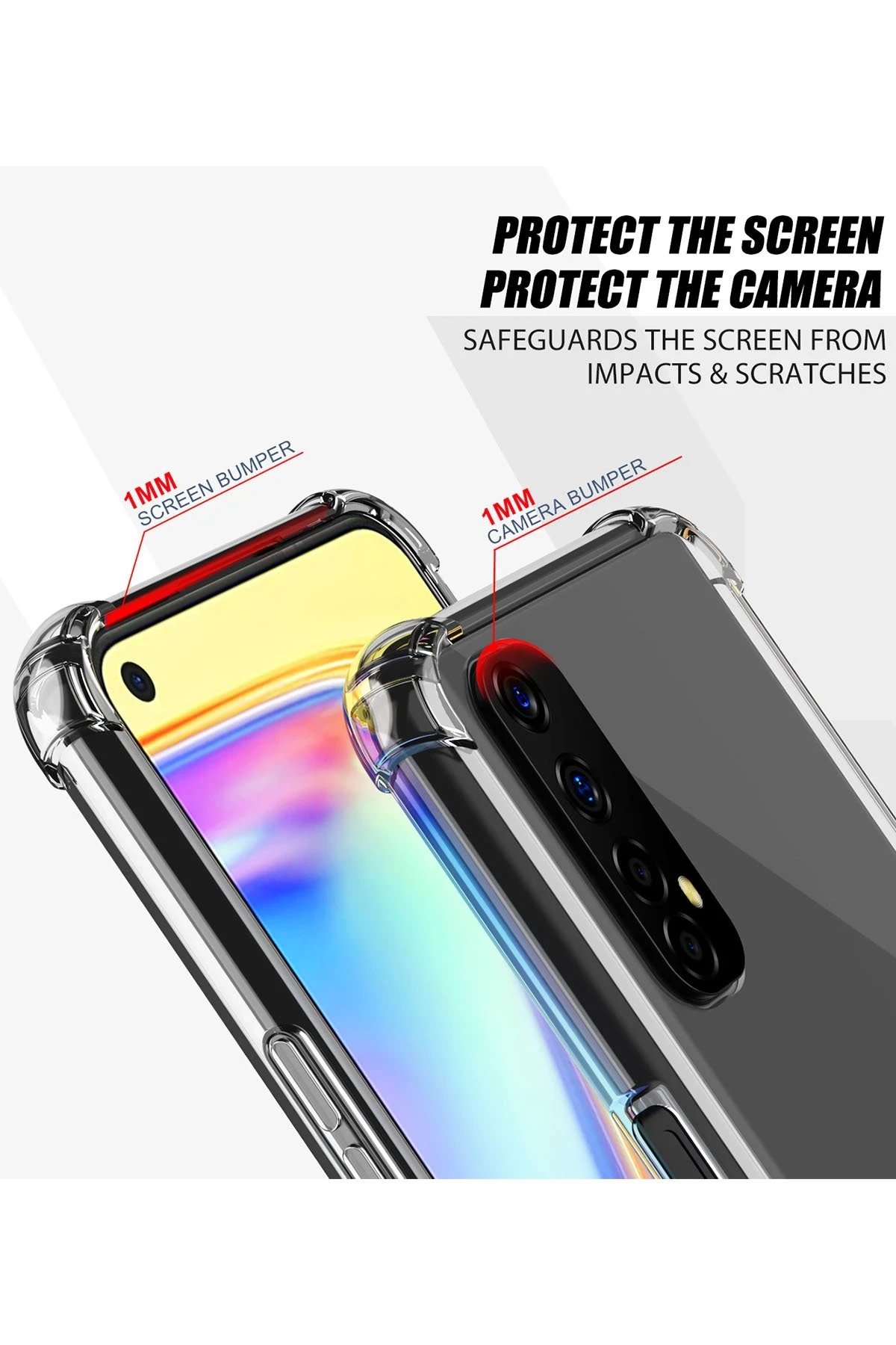 Newface Realme 7 Kılıf Olex Tpu Silikon - Şeffaf