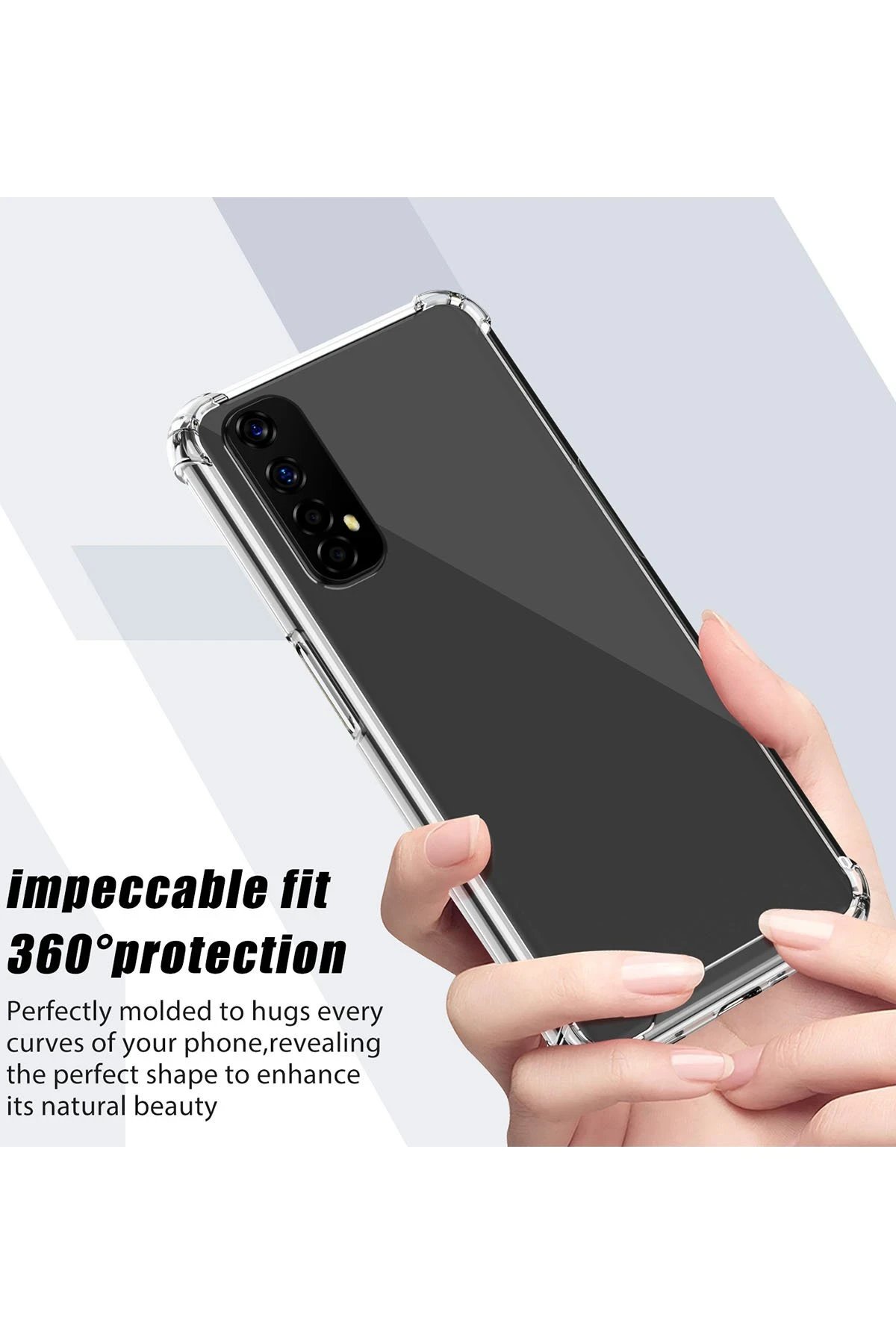 Newface Realme 7 Kılıf Olex Tpu Silikon - Şeffaf