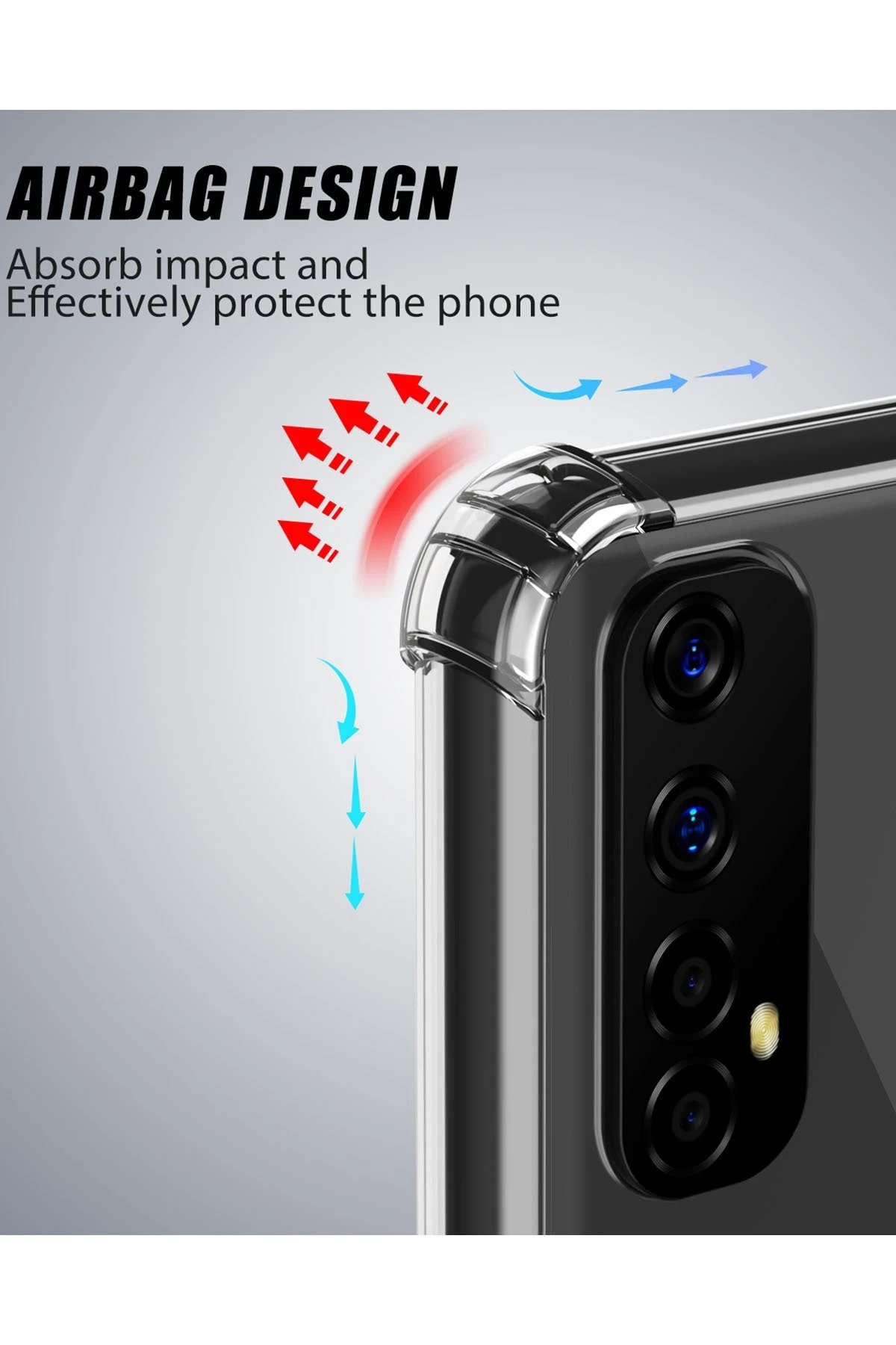 Newface Realme 7 Kılıf Olex Tpu Silikon - Şeffaf