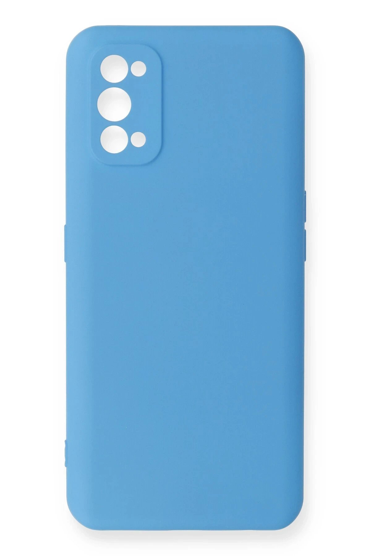 Newface Realme 7 Pro Kılıf Nano içi Kadife Silikon - Mavi