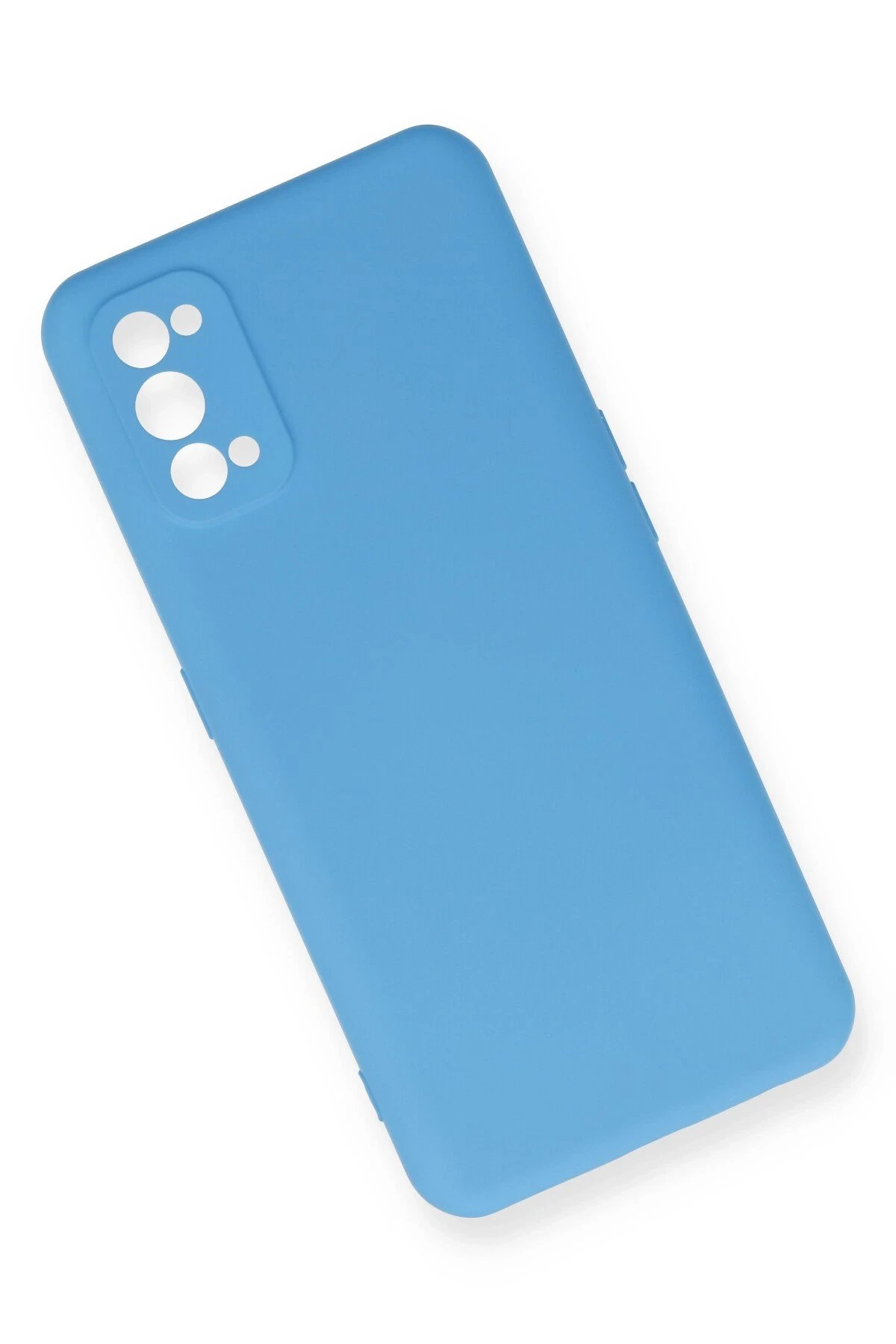 Newface Realme 7 Pro Kılıf Nano içi Kadife Silikon - Mavi