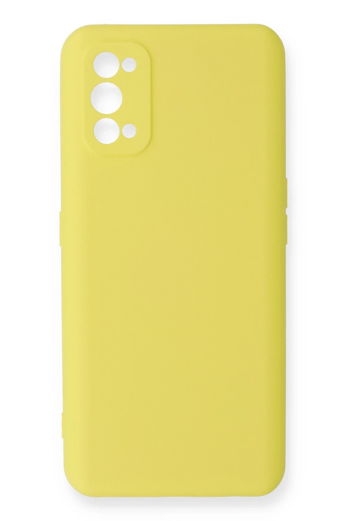 Newface Realme 7 Pro Kılıf Nano içi Kadife Silikon - Sarı