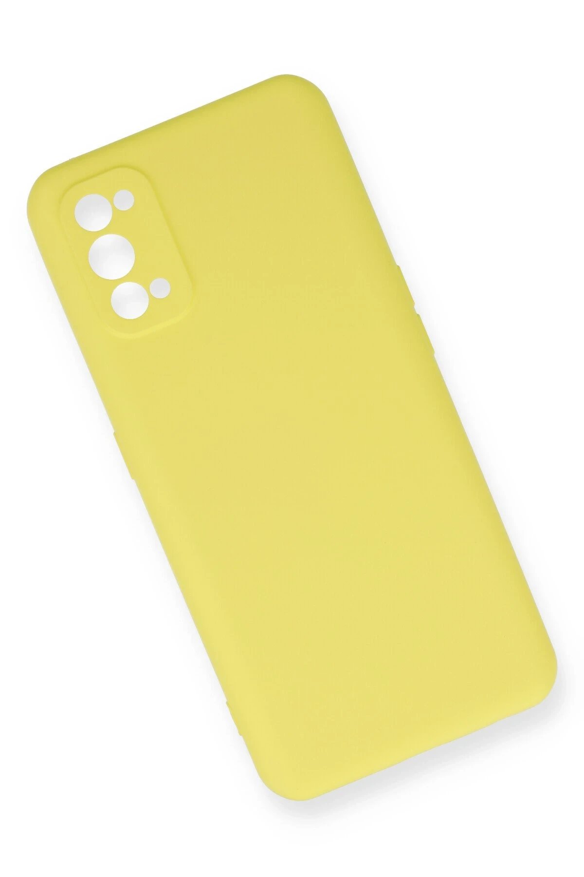 Newface Realme 7 Pro Kılıf Nano içi Kadife Silikon - Sarı