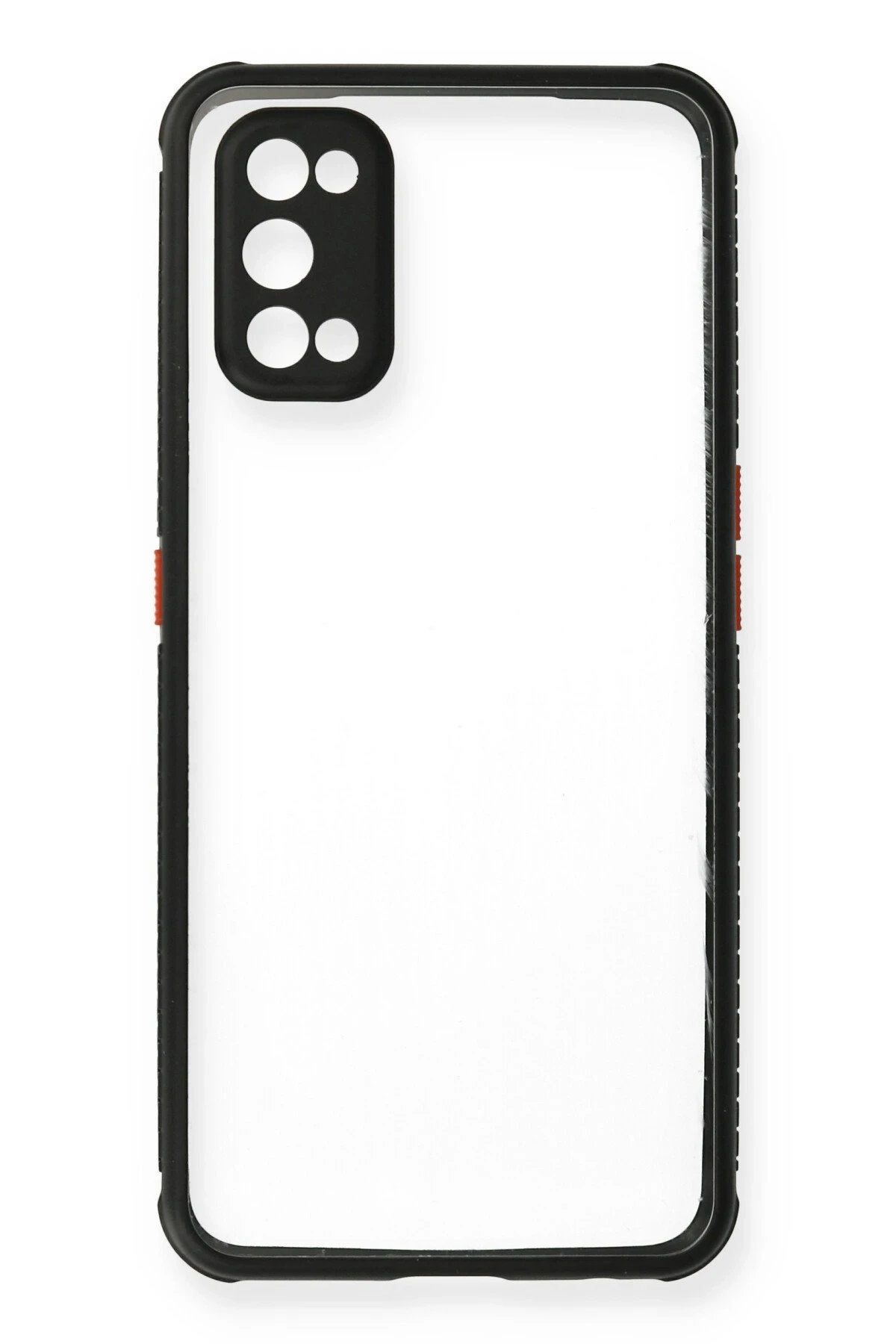 Newface Realme 7 Pro Kılıf Miami Şeffaf Silikon - Siyah