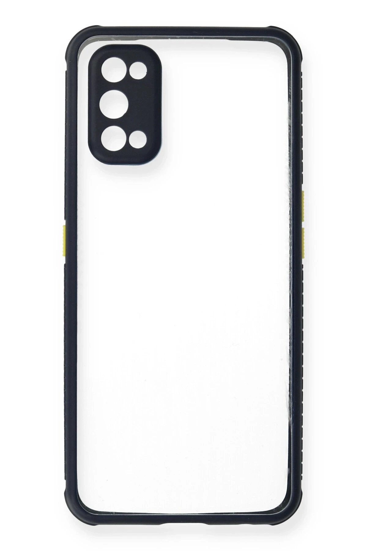 Newface Realme 7 Pro Kılıf Miami Şeffaf Silikon - Lacivert