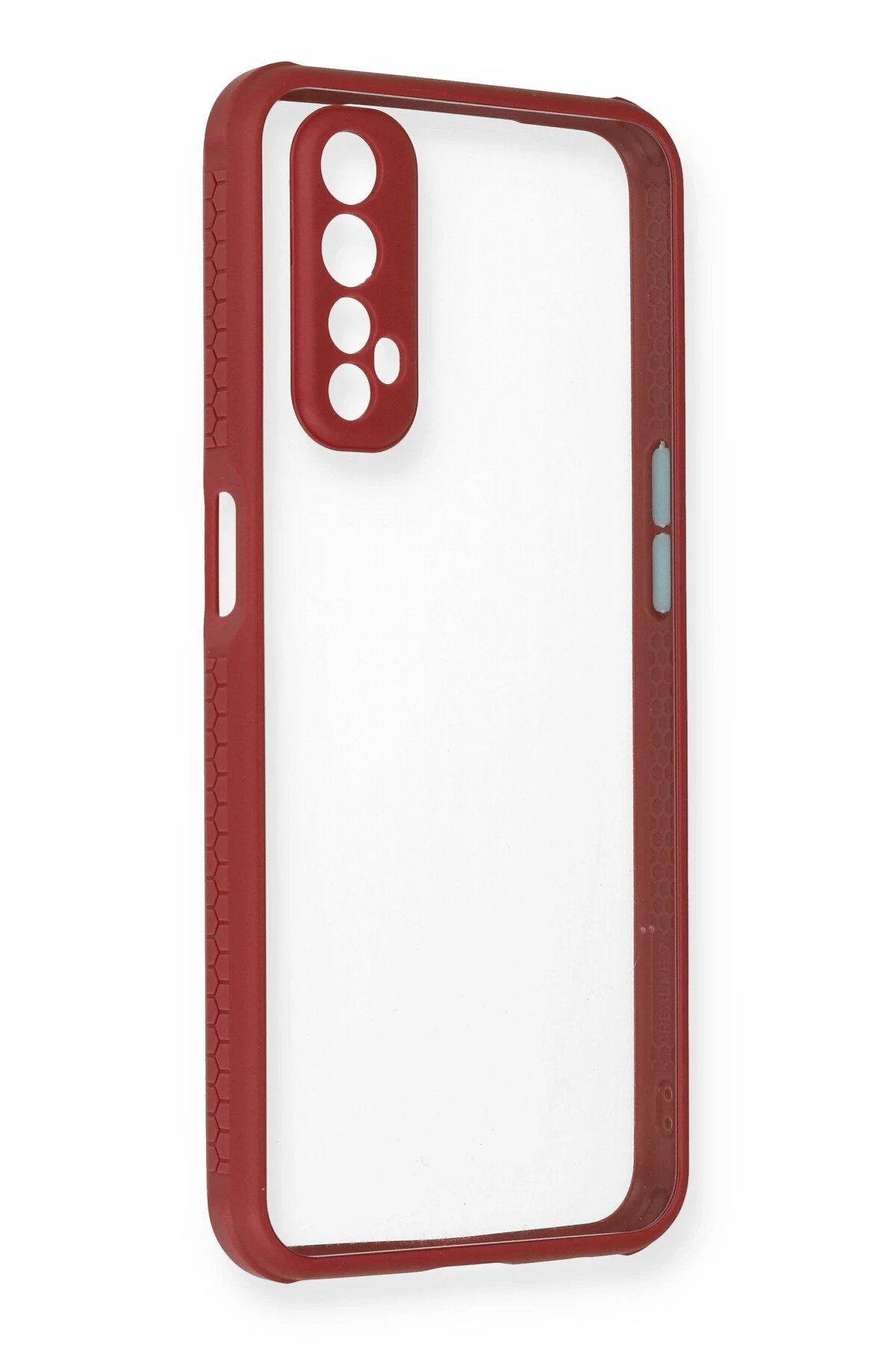 Newface Realme 7 Kılıf Miami Şeffaf Silikon - Fuşya