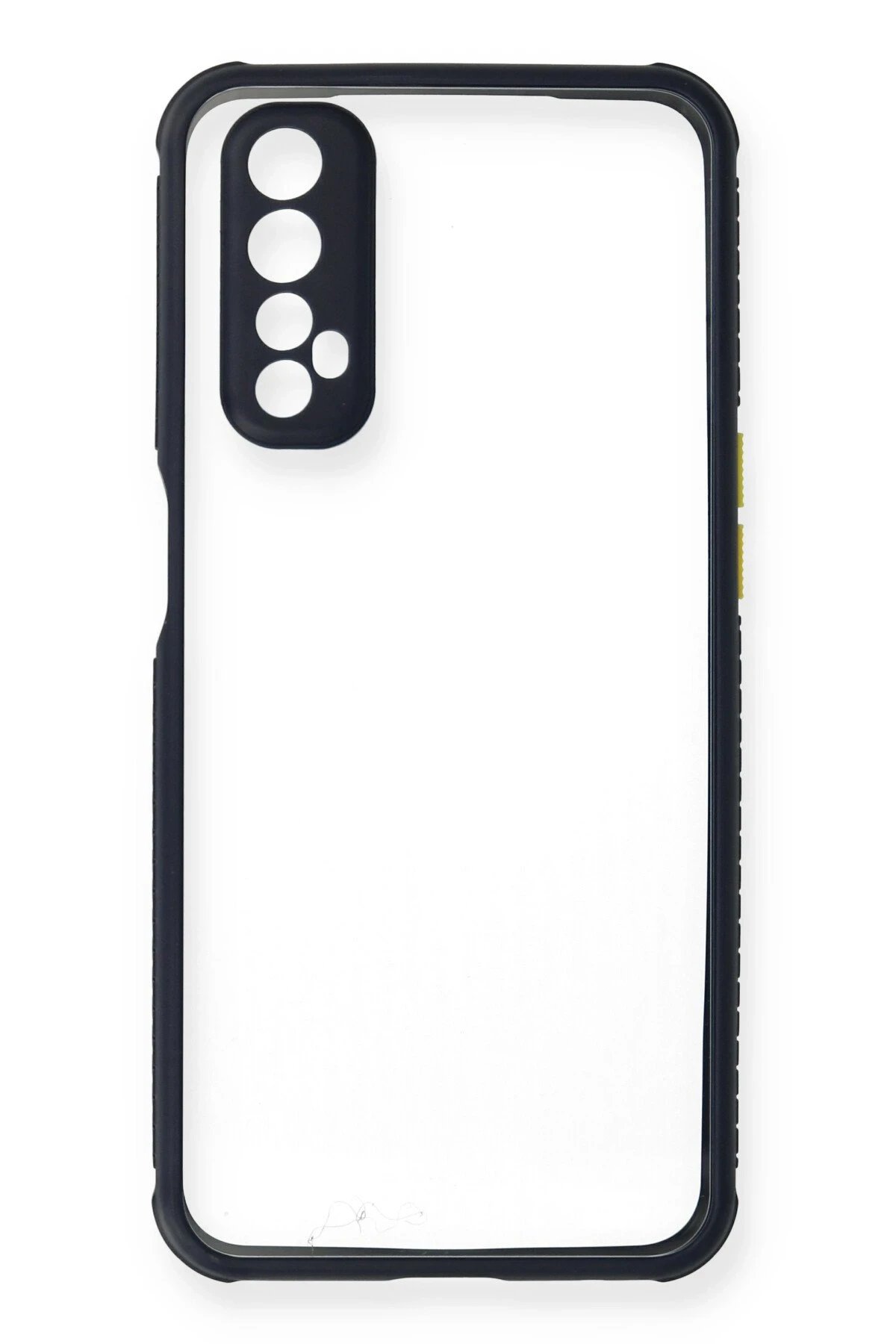 Newface Realme 7 Kılıf Miami Şeffaf Silikon - Lacivert