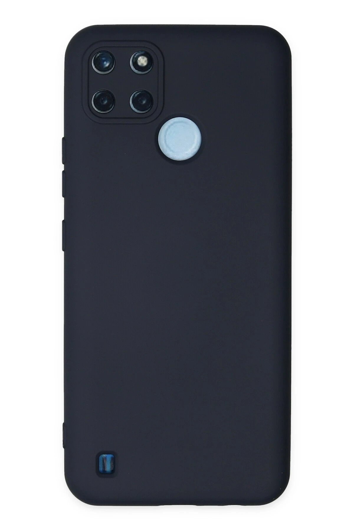 Newface Realme C25Y Kılıf Nano içi Kadife Silikon - Lacivert