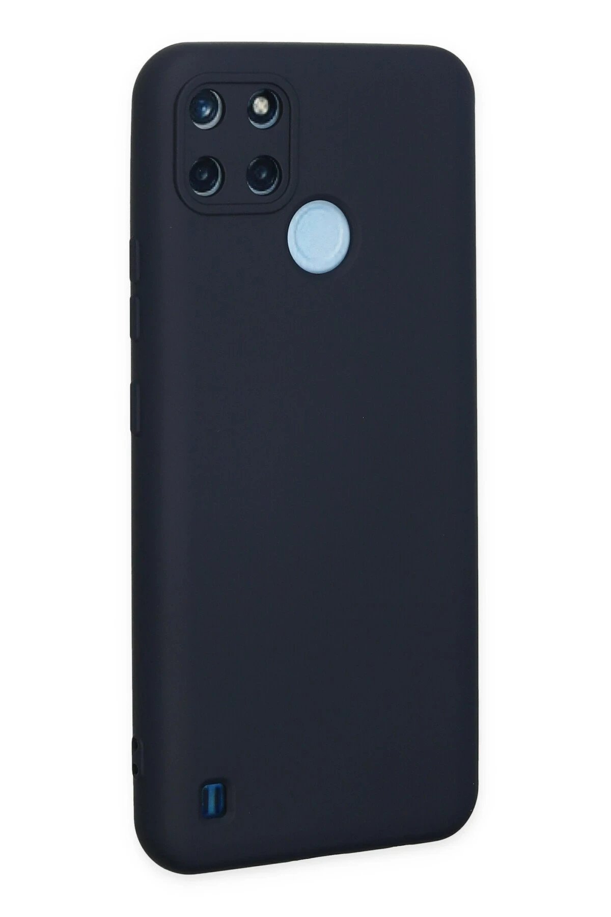 Newface Realme C25Y Kılıf Nano içi Kadife Silikon - Lacivert