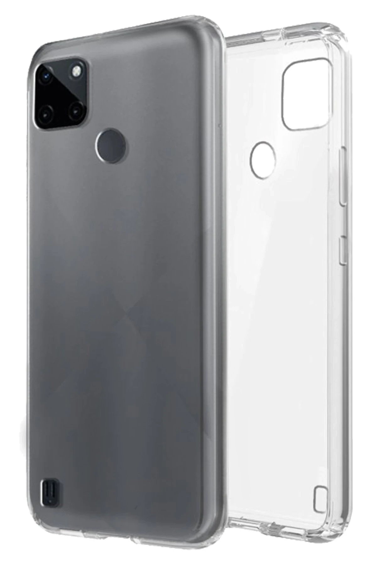 Newface Realme C25Y Kılıf Lüx Şeffaf Silikon