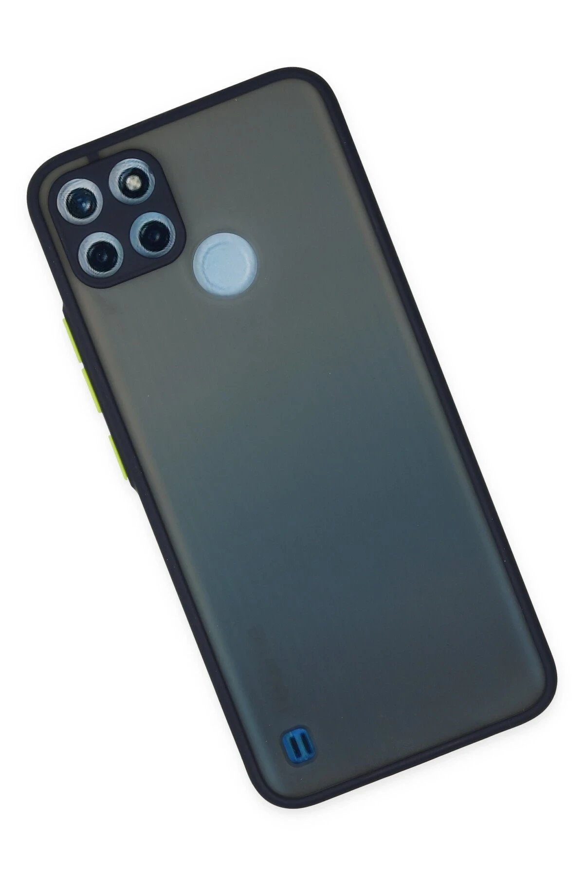 Newface Realme C21Y Kılıf Montreal Silikon Kapak - Lacivert