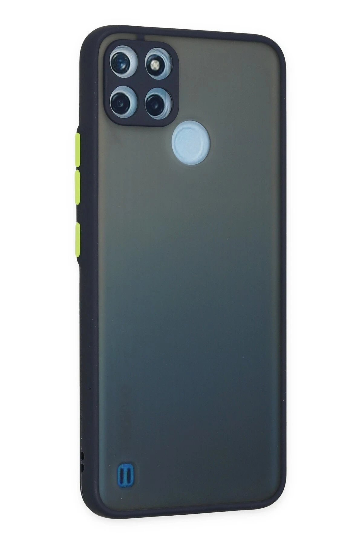 Newface Realme C21Y Kılıf Montreal Silikon Kapak - Lacivert