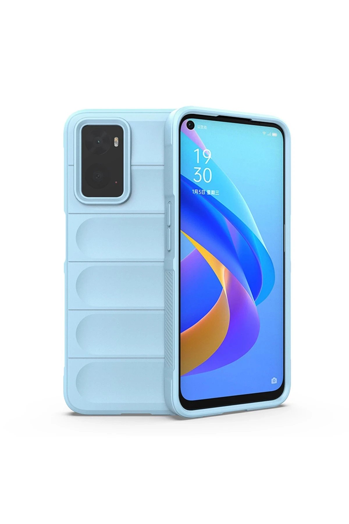Newface Realme 9i 4G Kılıf Optimum Silikon - Sky Blue