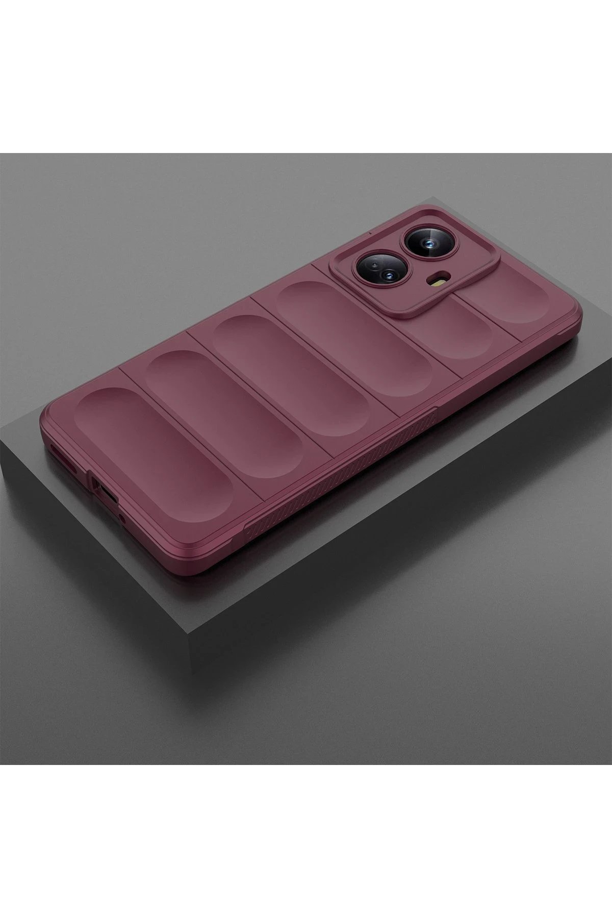 Newface Realme 10 Pro 5G Kılıf Optimum Silikon - Bordo