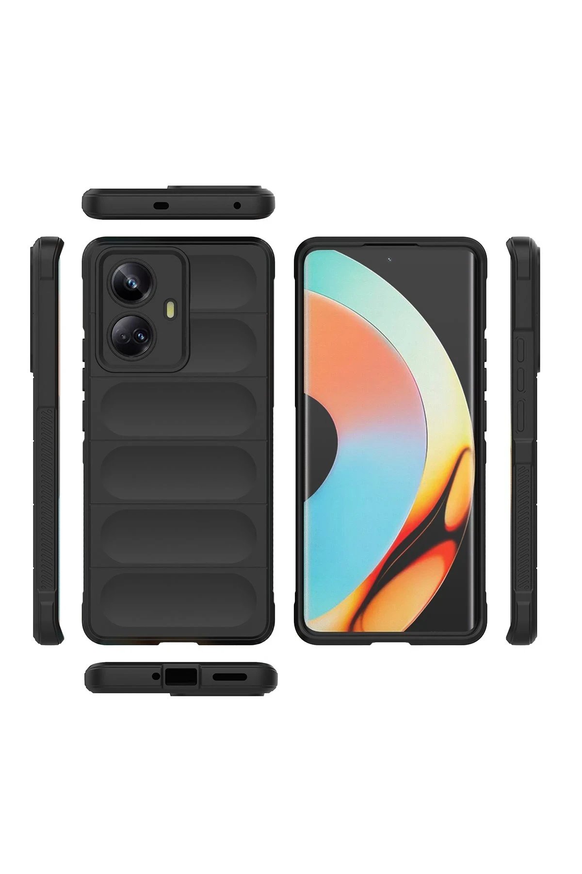 Newface Realme 10 Pro 5G Kılıf Optimum Silikon - Bordo