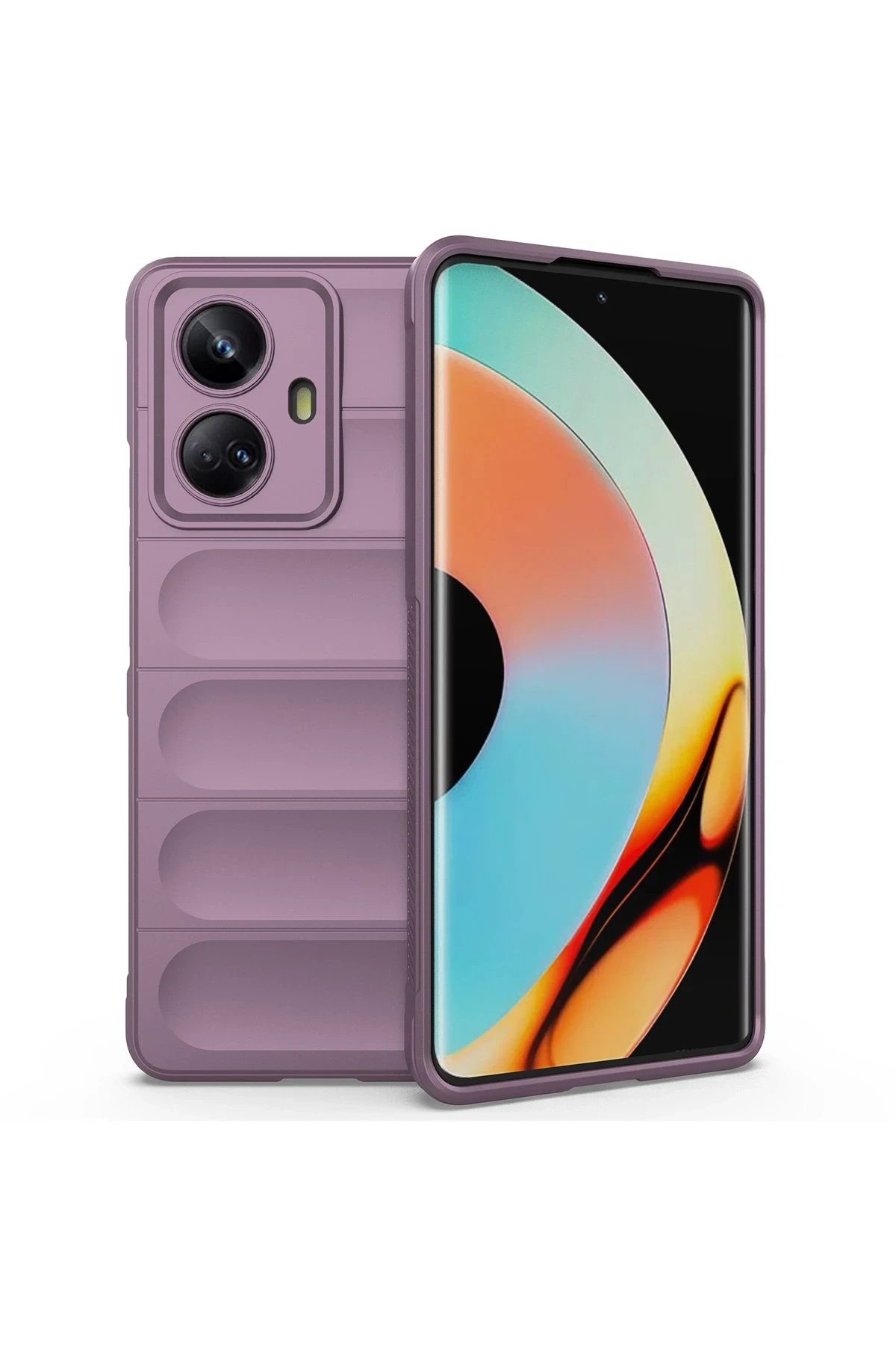 Newface Realme 10 Pro 5G Kılıf Optimum Silikon - Mor