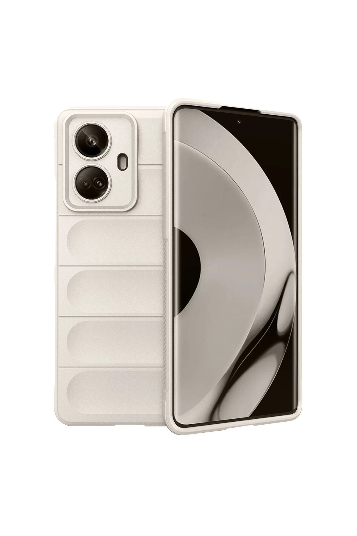 Newface Realme 10 Pro 5G Kılıf Optimum Silikon - Krem