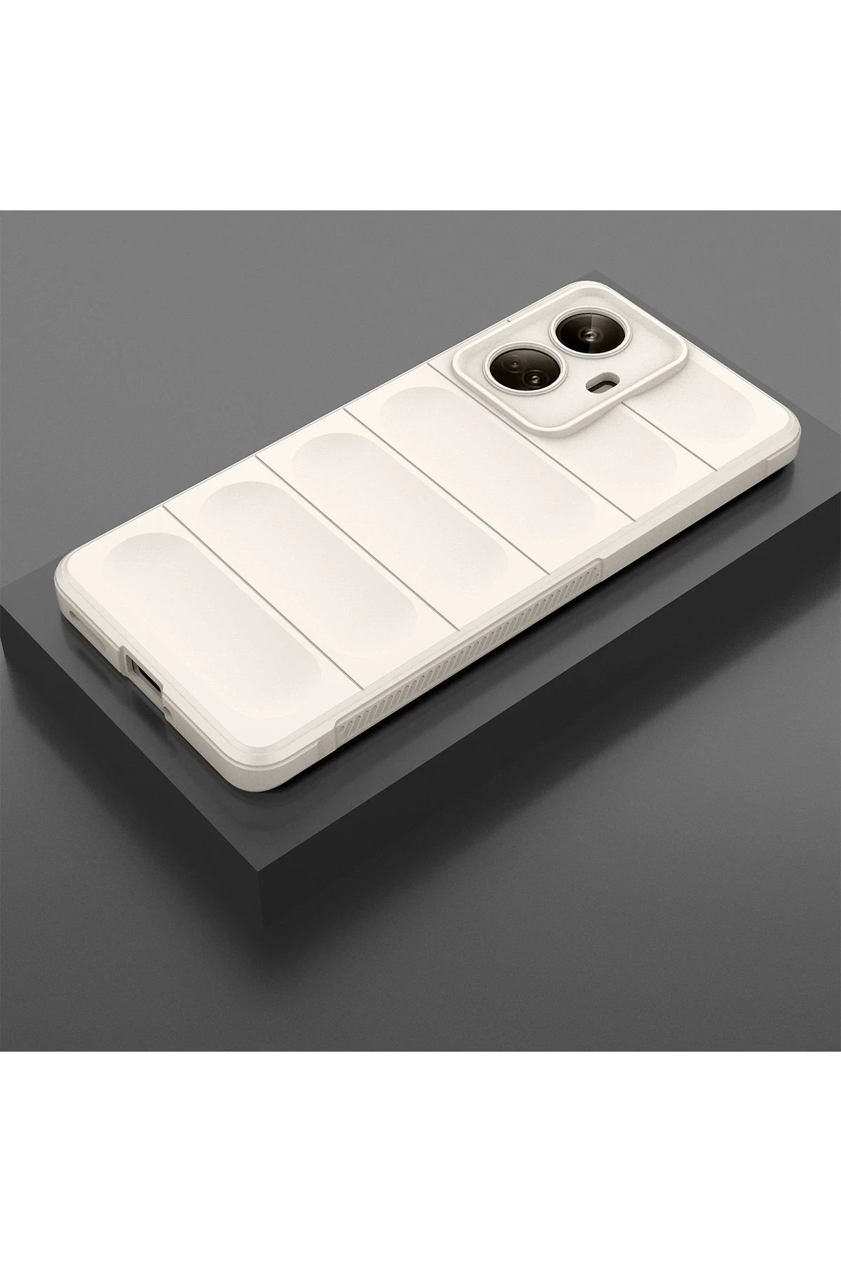 Newface Realme 10 Pro 5G Kılıf Optimum Silikon - Krem