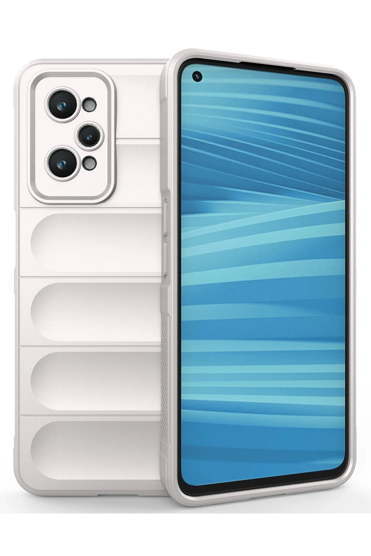 Newface Realme GT2 5G Kılıf Optimum Silikon - Krem