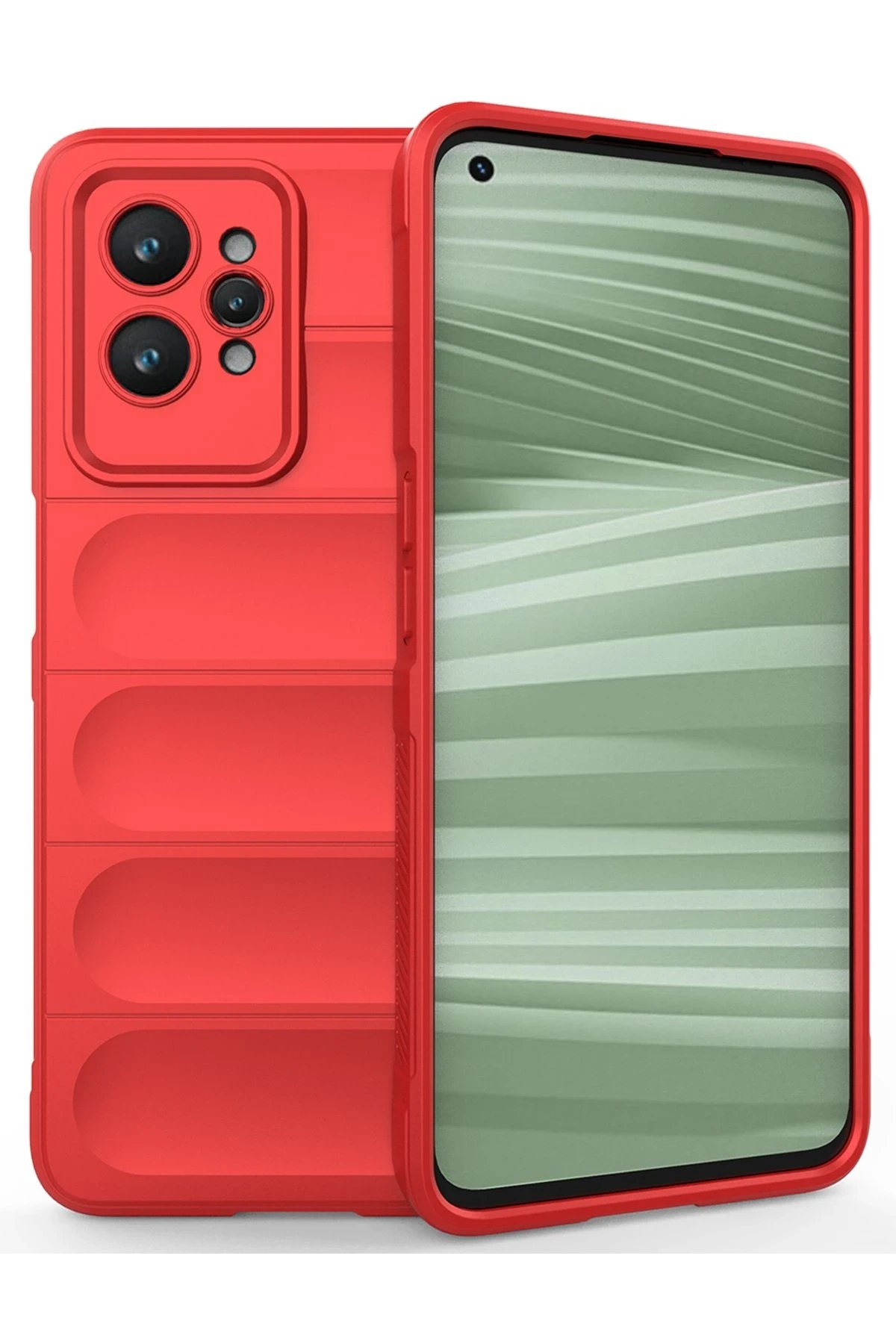 Newface Realme GT2 Pro 5G Kılıf Optimum Silikon - Kırmızı