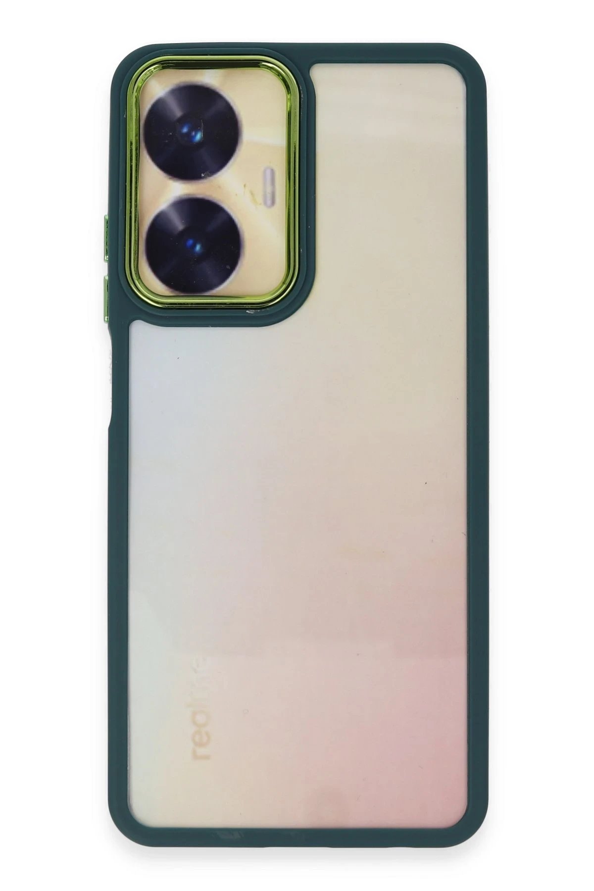 Newface Realme C55 Kılıf Dora Kapak - Haki Yeşil