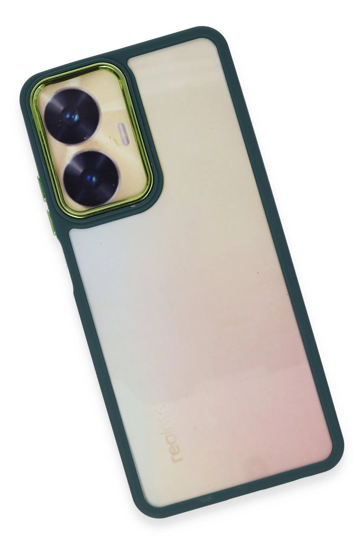 Newface Realme C55 Kılıf Dora Kapak - Haki Yeşil