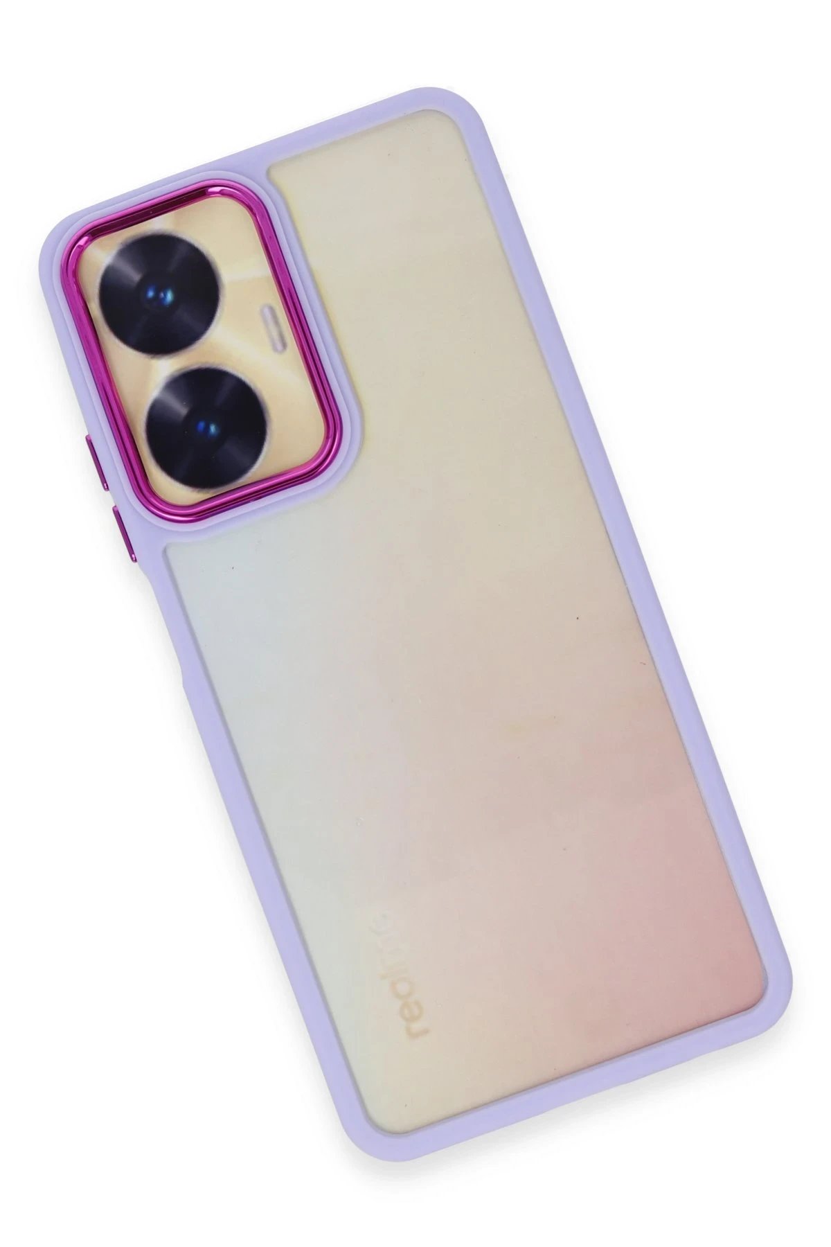 Newface Realme C55 Kılıf Dora Kapak - Lila