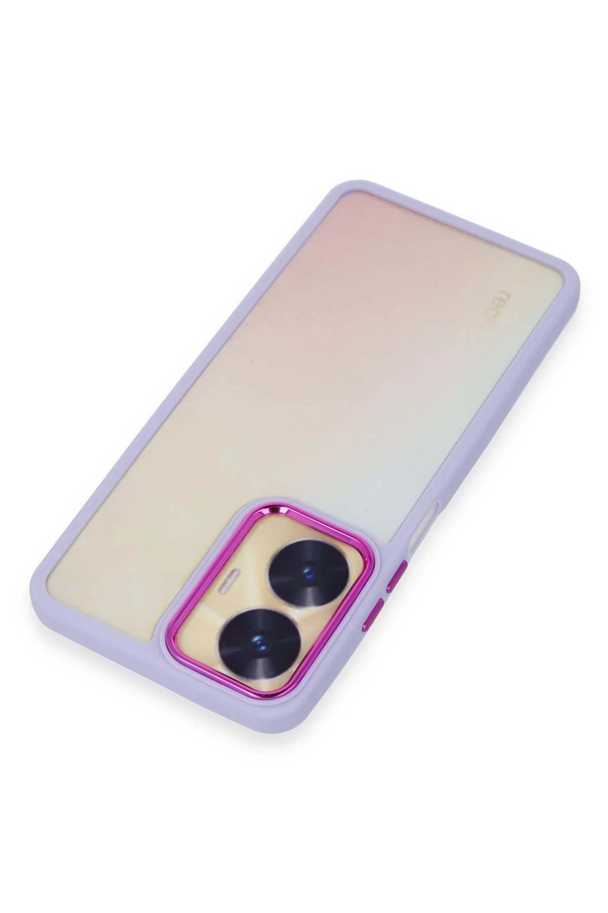 Newface Realme C55 Kılıf Dora Kapak - Lila