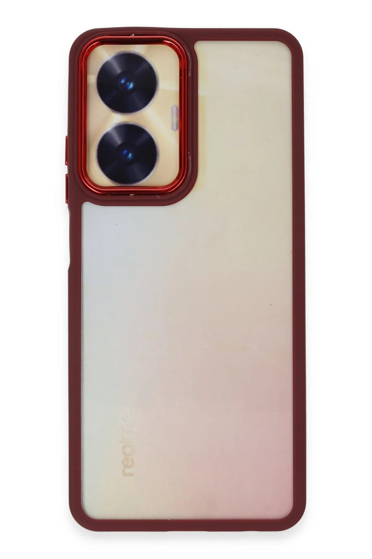 Newface Realme C55 Kılıf Dora Kapak - Kırmızı