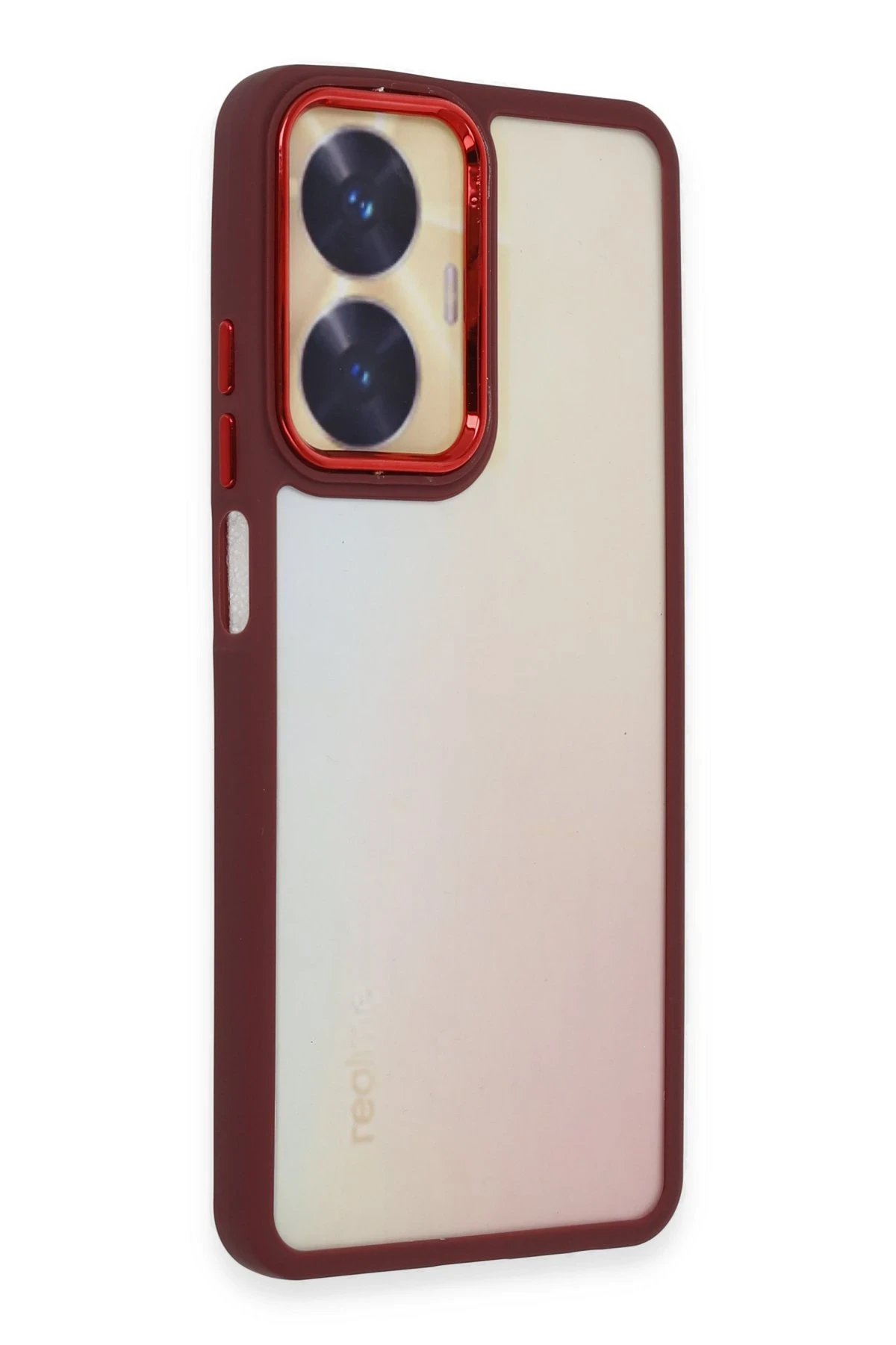 Newface Realme C55 Kılıf Dora Kapak - Kırmızı