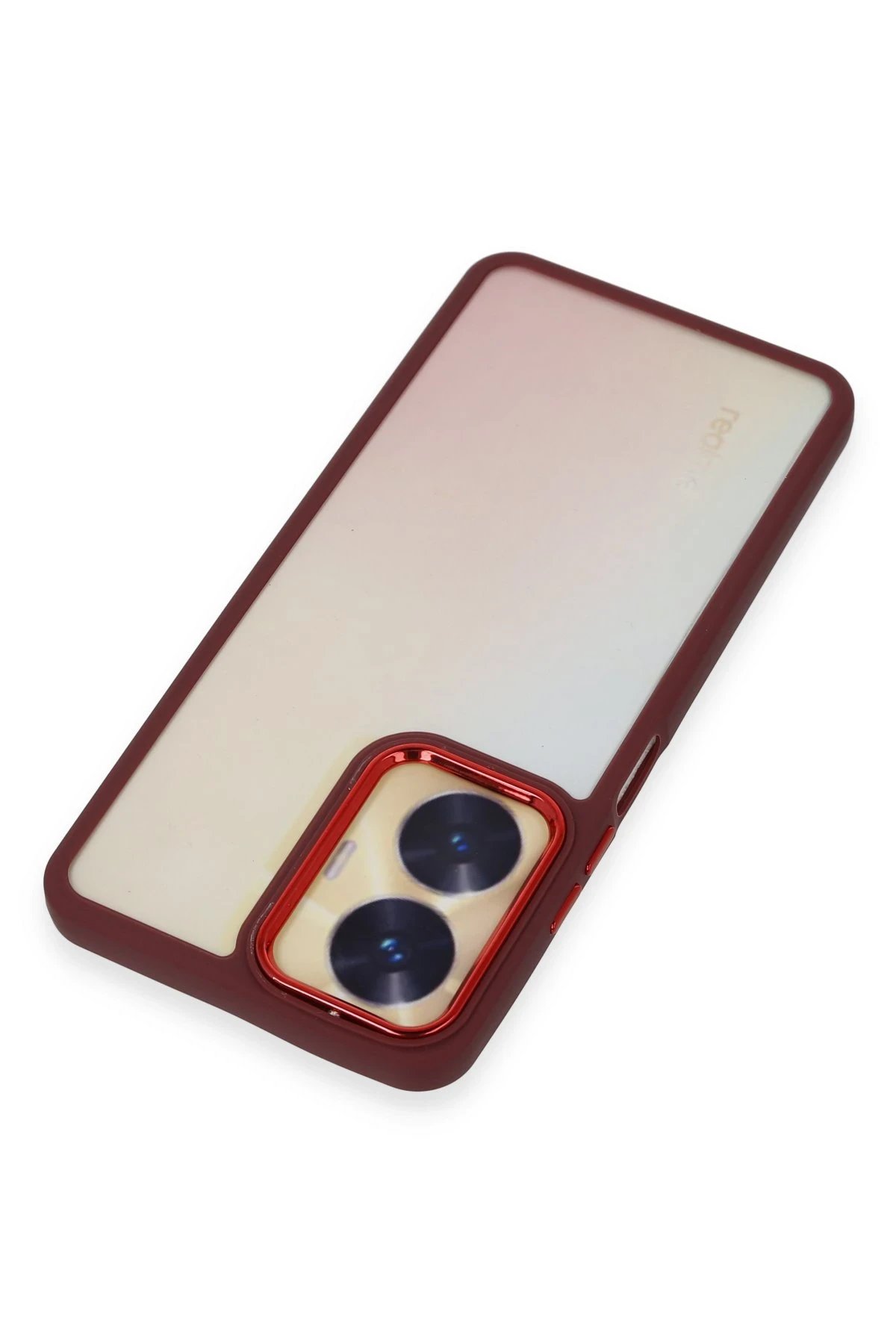 Newface Realme C55 Kılıf Dora Kapak - Kırmızı