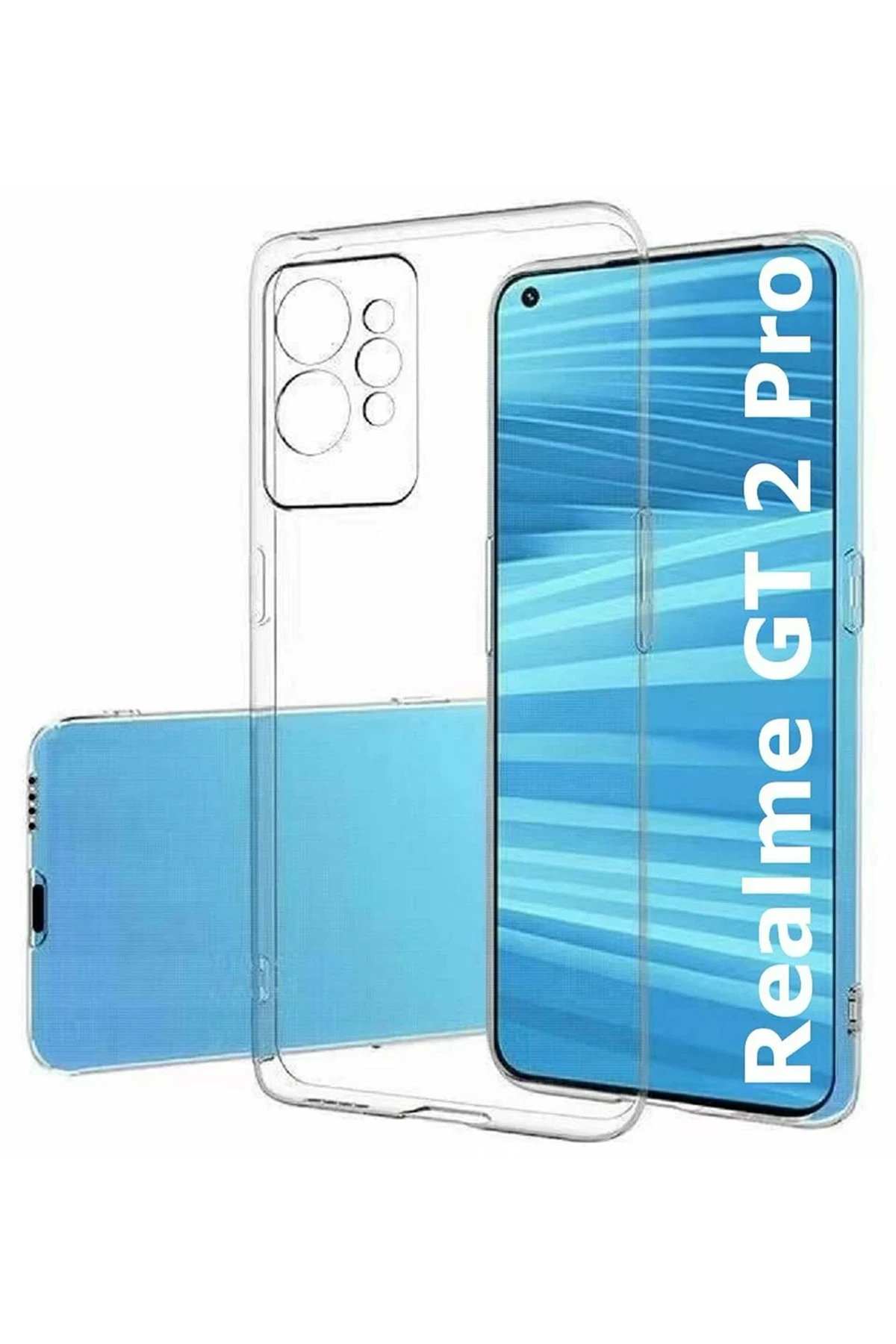 Newface Realme GT2 Pro 5G Kılıf Lüx Şeffaf Silikon