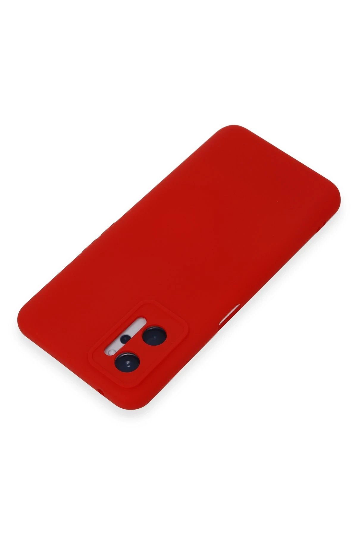 Newface Realme 9i 4G Kılıf Nano içi Kadife Silikon - Kırmızı