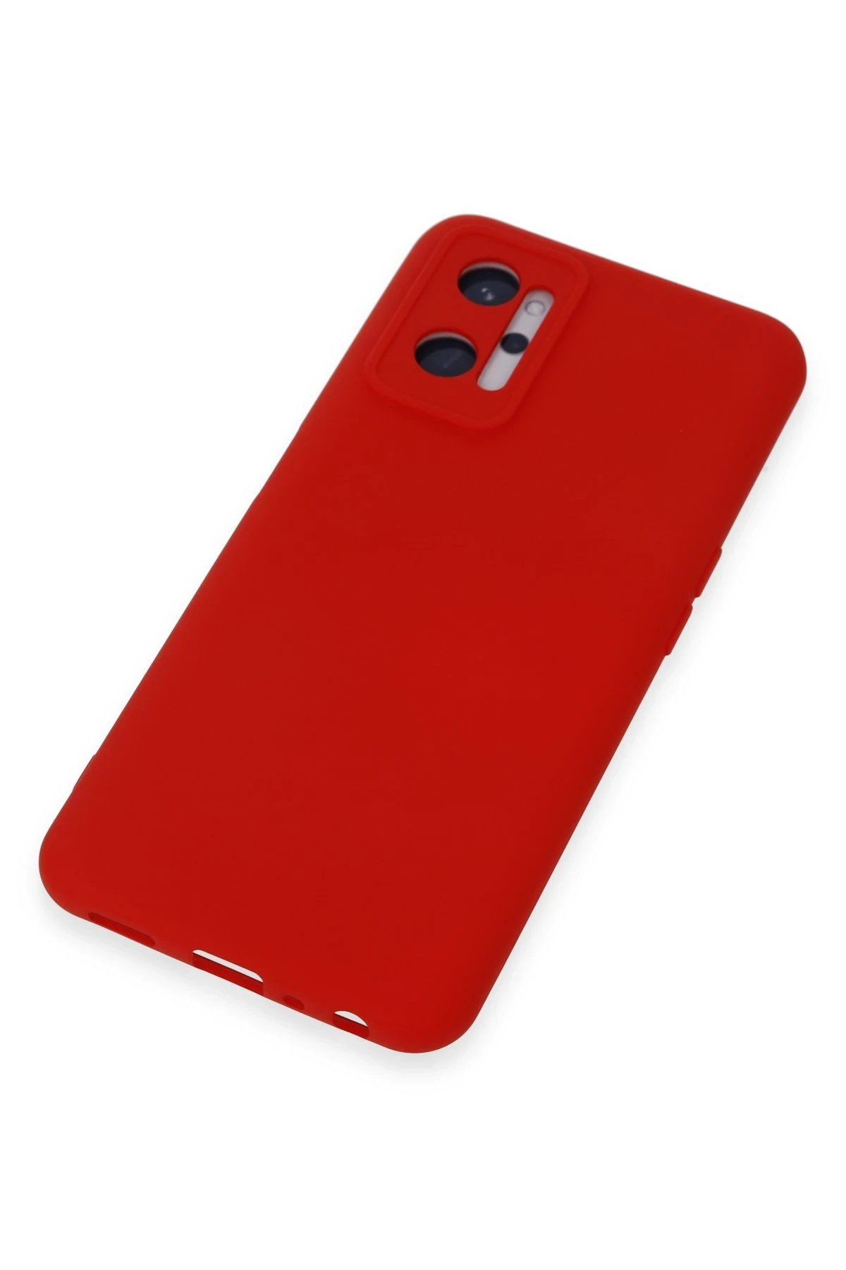 Newface Realme 9i 4G Kılıf Nano içi Kadife Silikon - Kırmızı