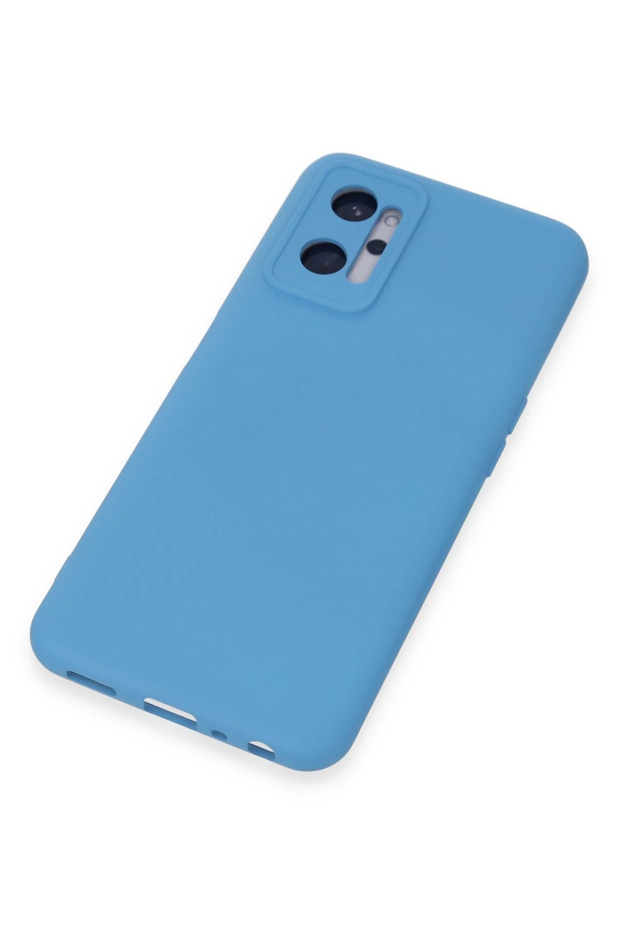 Newface Realme 9i 4G Kılıf Nano içi Kadife Silikon - Mavi