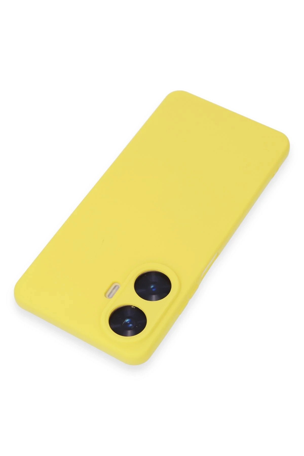 Newface Realme C55 Kılıf Nano içi Kadife Silikon - Sarı