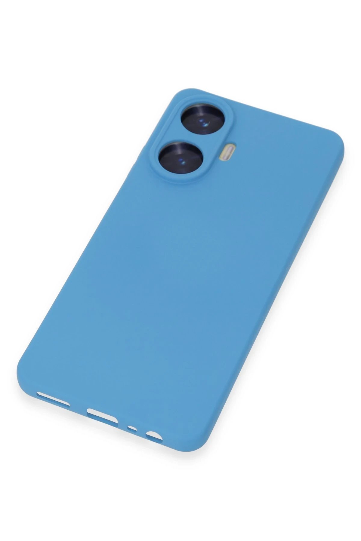 Newface Realme C55 Kılıf Nano içi Kadife Silikon - Mavi