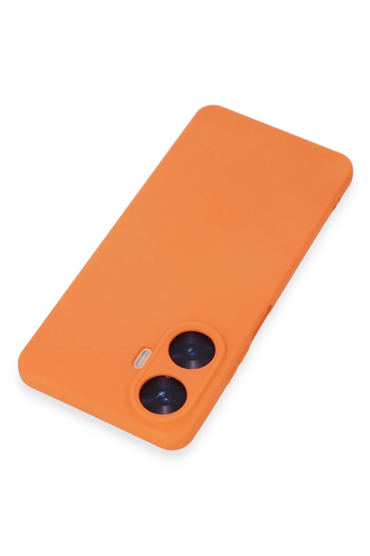 Newface Realme C55 Kılıf Nano içi Kadife Silikon - Turuncu