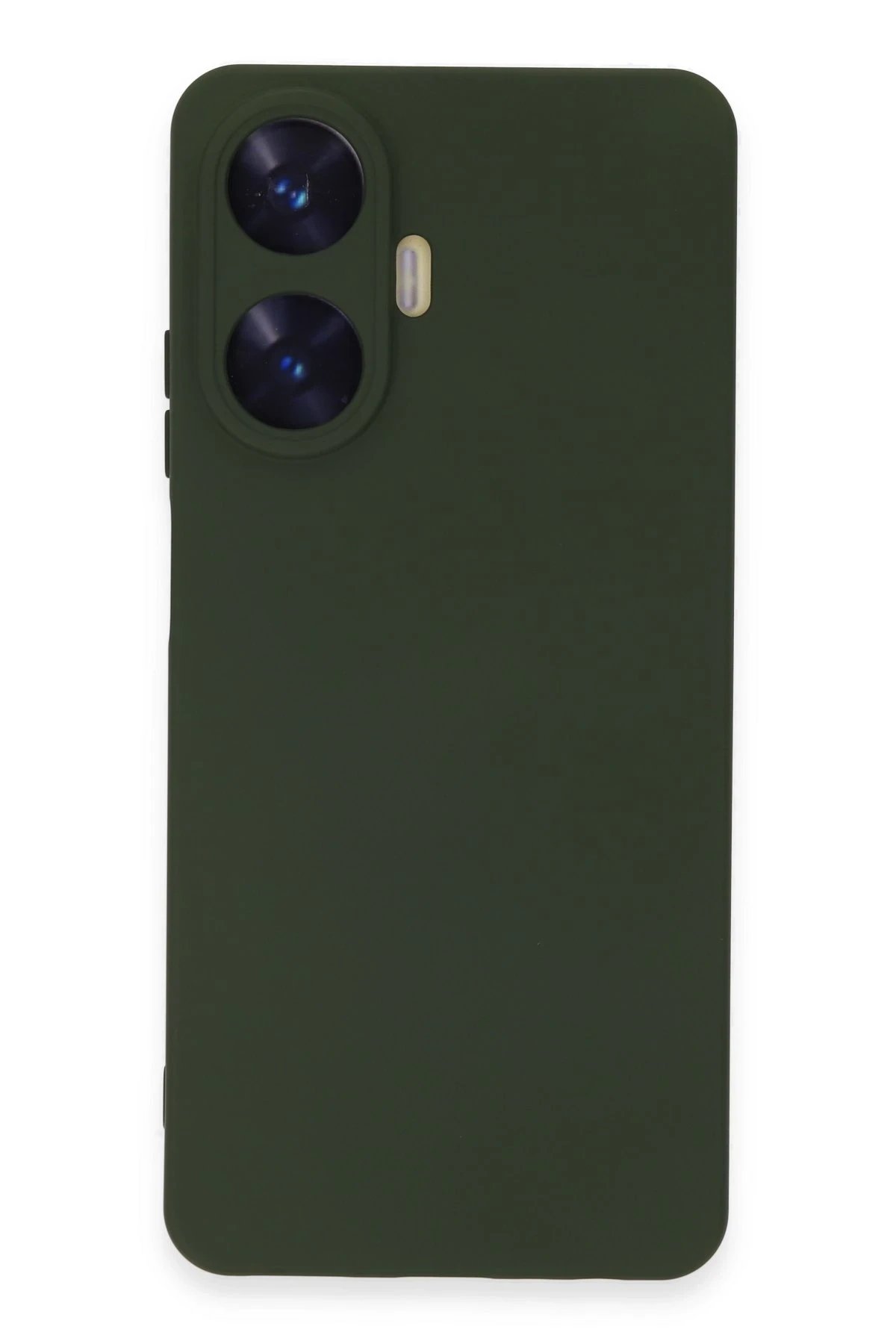 Newface Realme C55 Kılıf Nano içi Kadife Silikon - Koyu Yeşil