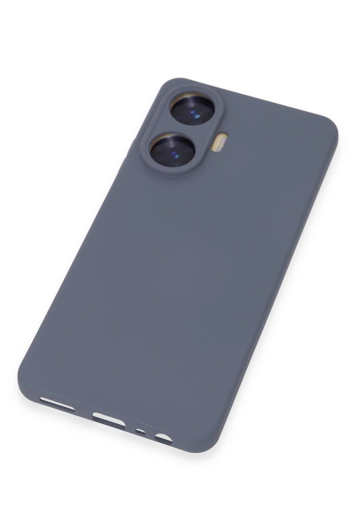 Newface Realme C55 Kılıf Nano içi Kadife Silikon - Gri