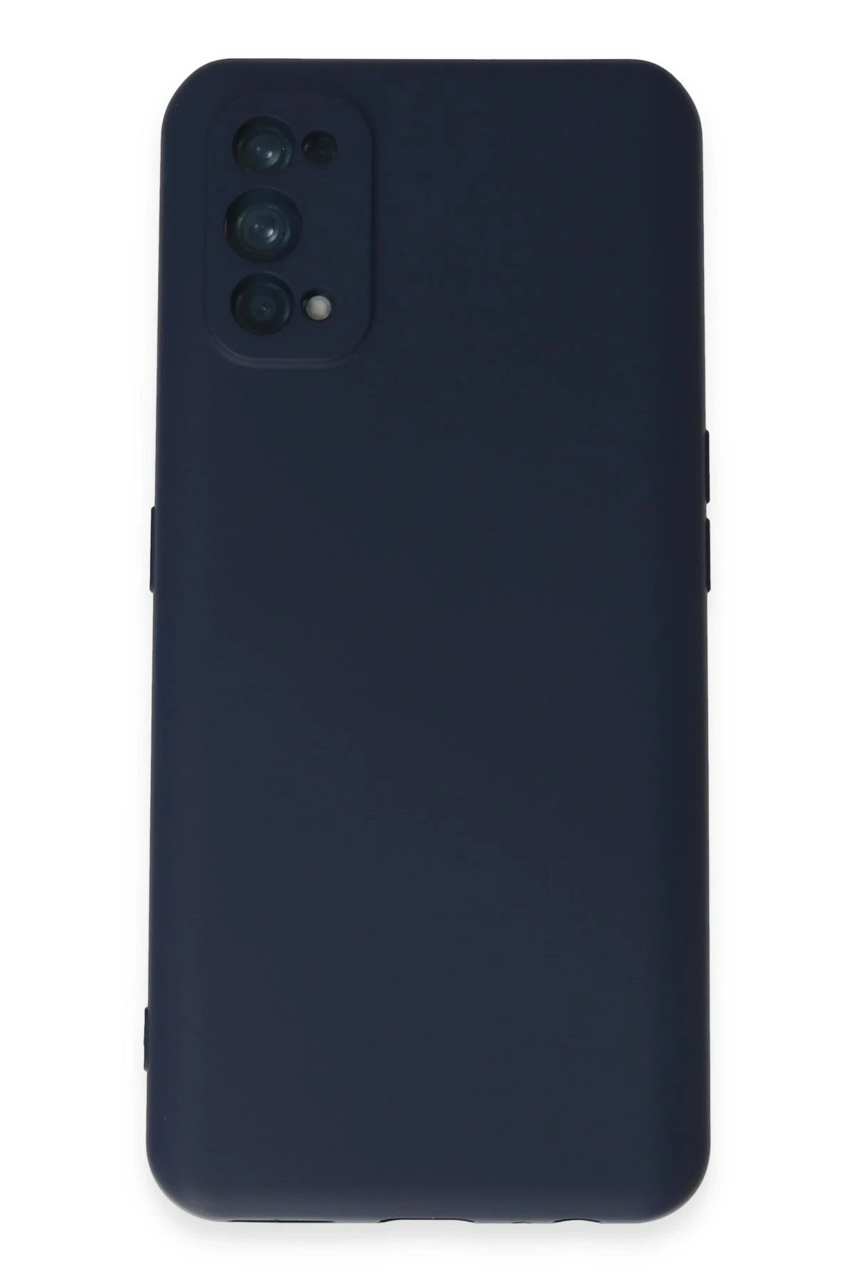 Newface Realme 7 Pro Kılıf Nano içi Kadife Silikon - Lacivert