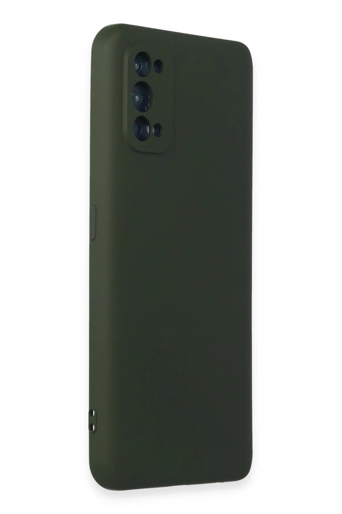 Newface Realme 7 Pro Kılıf Nano içi Kadife Silikon - Koyu Yeşil