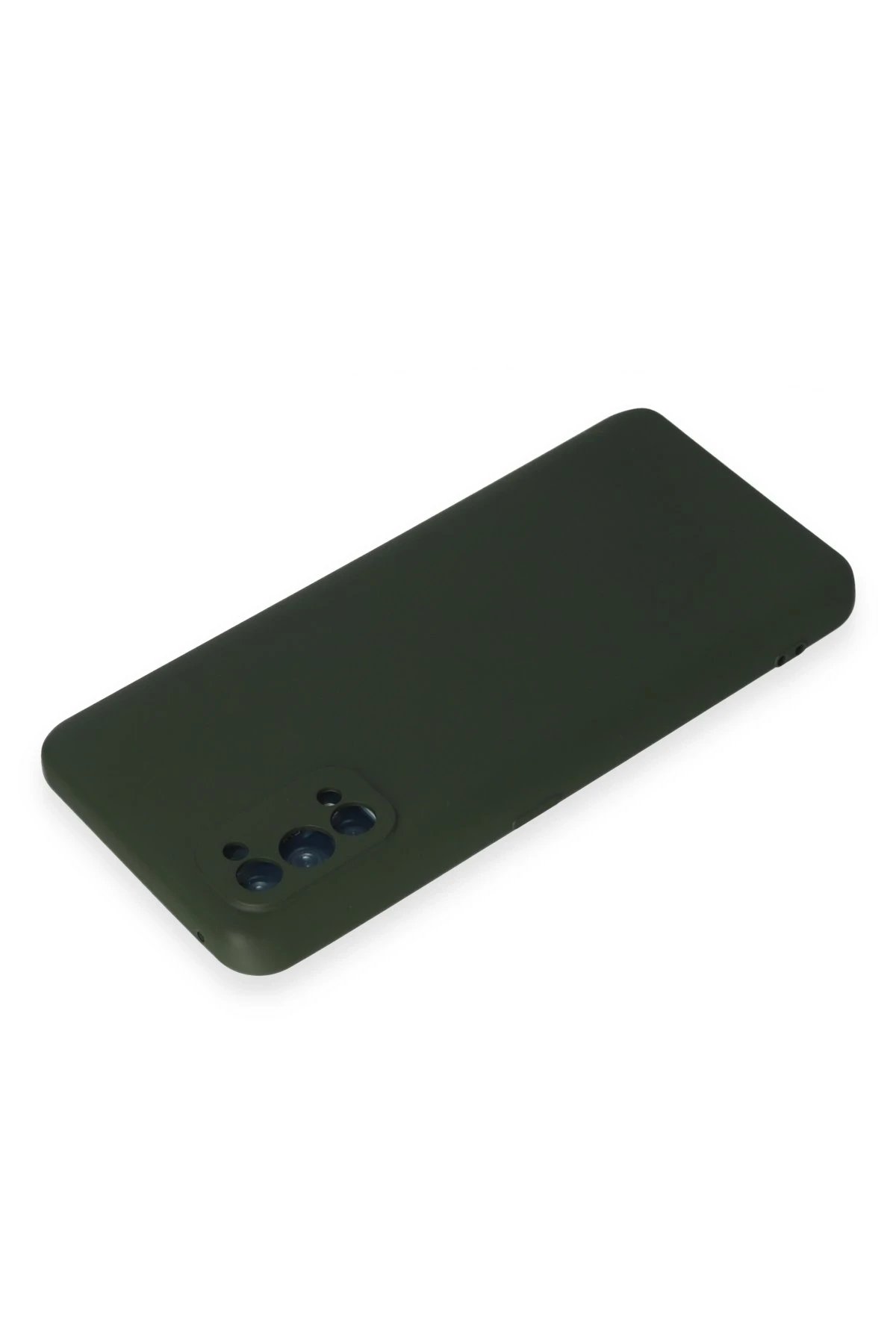 Newface Realme 7 Pro Kılıf Nano içi Kadife Silikon - Koyu Yeşil