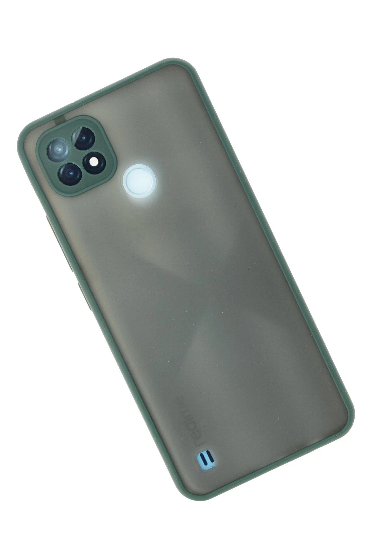 Newface Realme C21 Kılıf Montreal Silikon Kapak - Yeşil