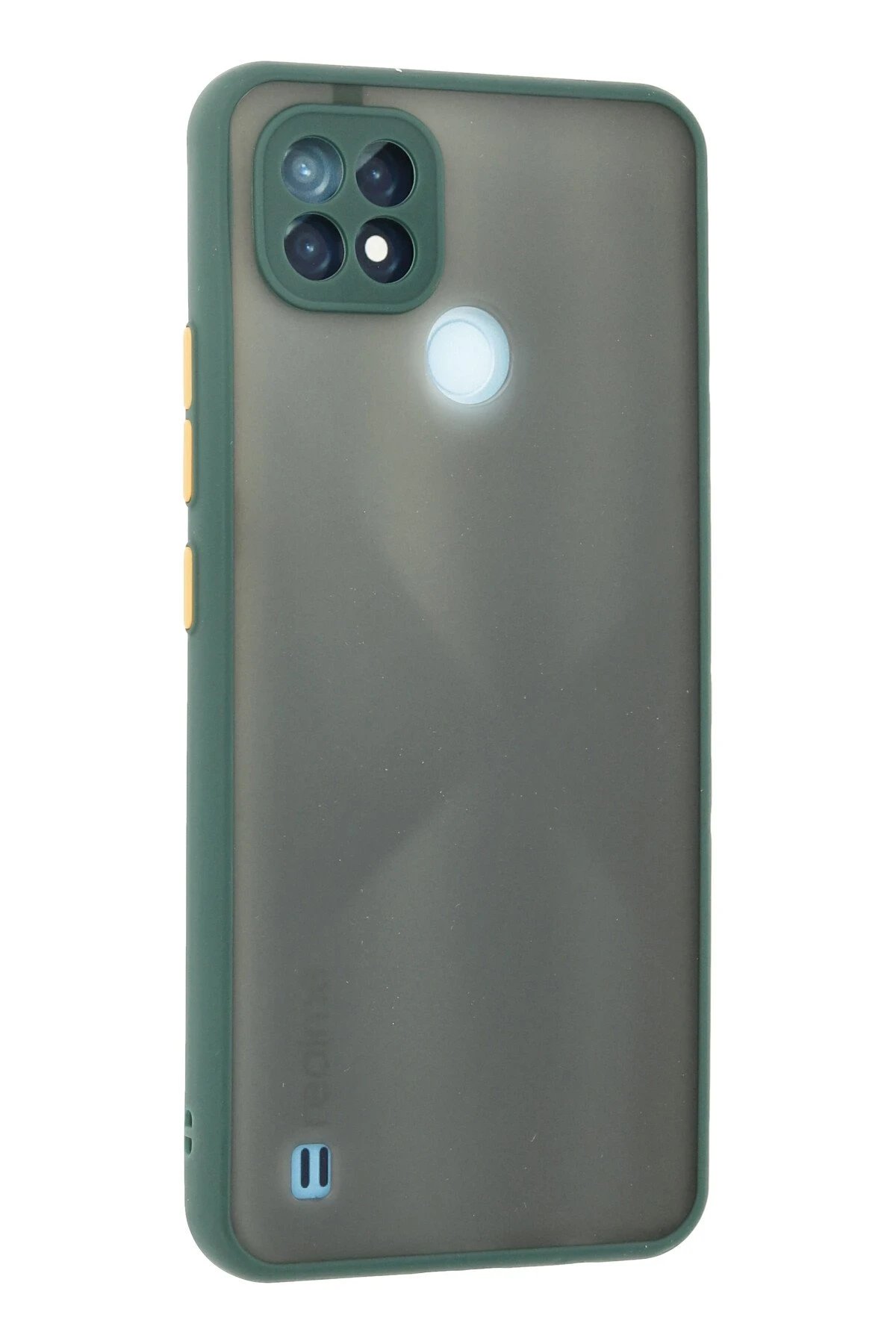 Newface Realme C21 Kılıf Montreal Silikon Kapak - Yeşil