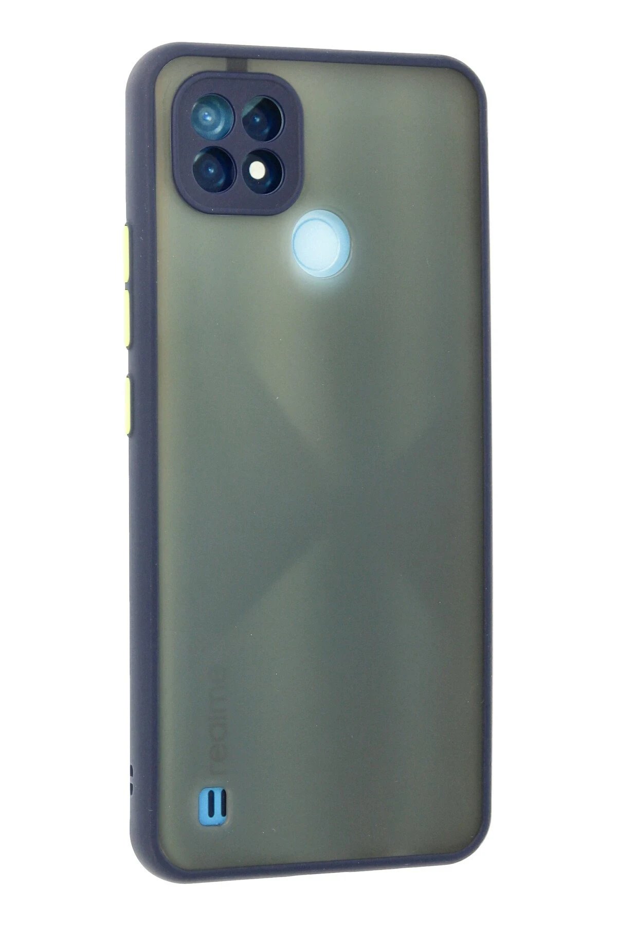 Newface Realme C21 Kılıf Montreal Silikon Kapak - Lacivert