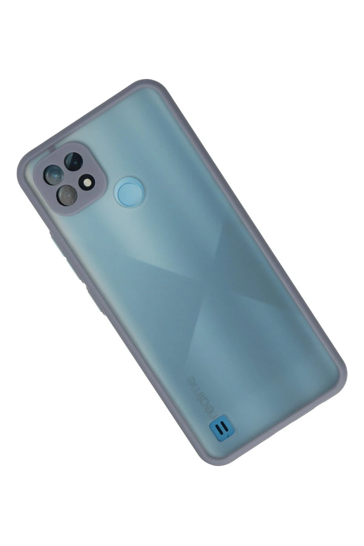 Newface Realme C21 Kılıf Montreal Silikon Kapak - Gri