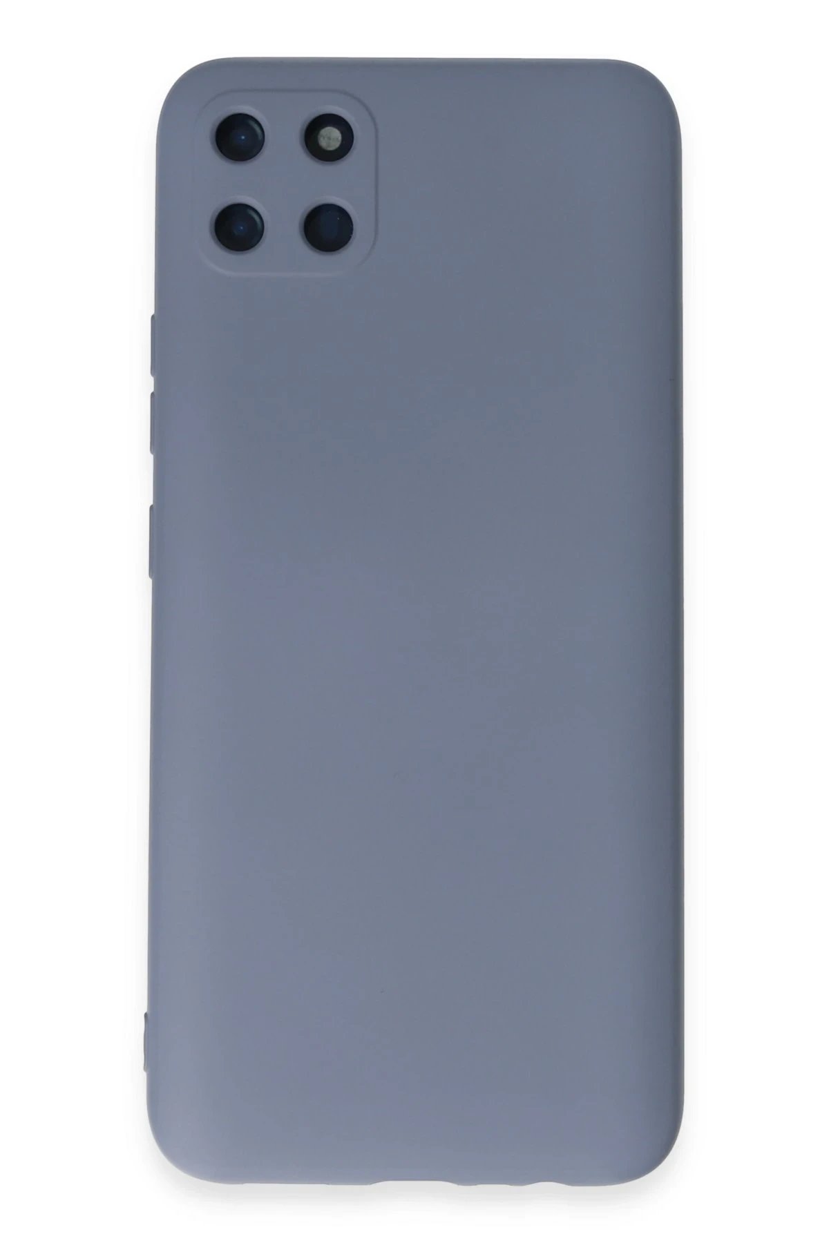 Newface Realme C11 Kılıf Nano içi Kadife Silikon - Gri