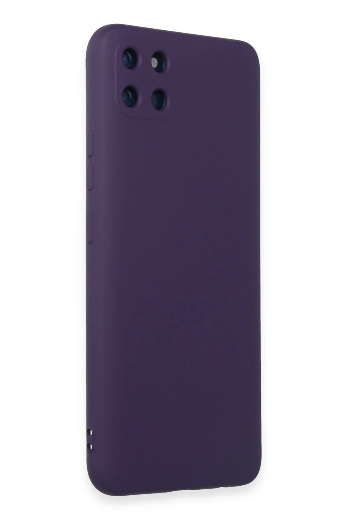 Newface Realme C11 Kılıf Nano içi Kadife Silikon - Mor