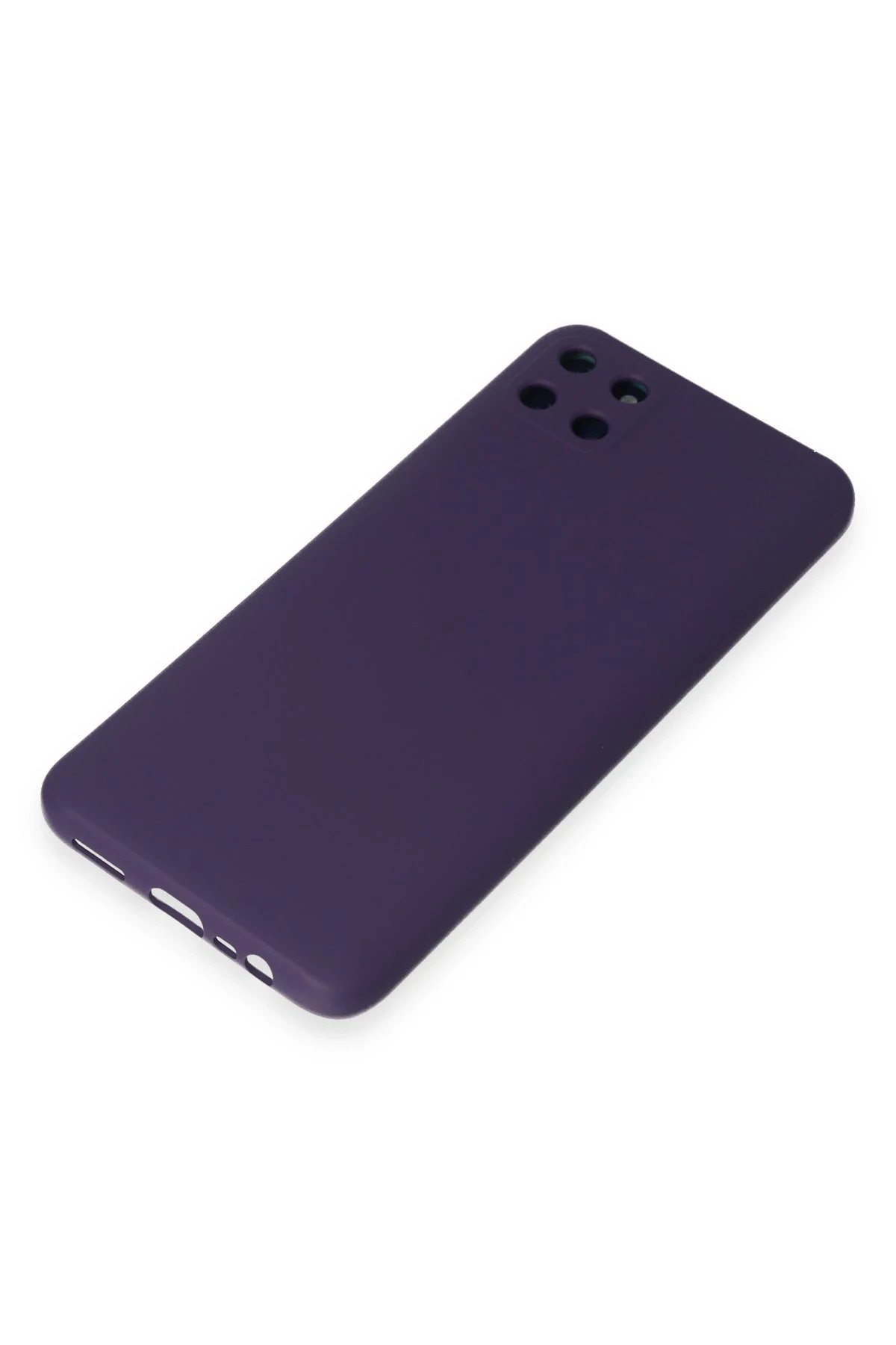 Newface Realme C11 Kılıf Nano içi Kadife Silikon - Mor